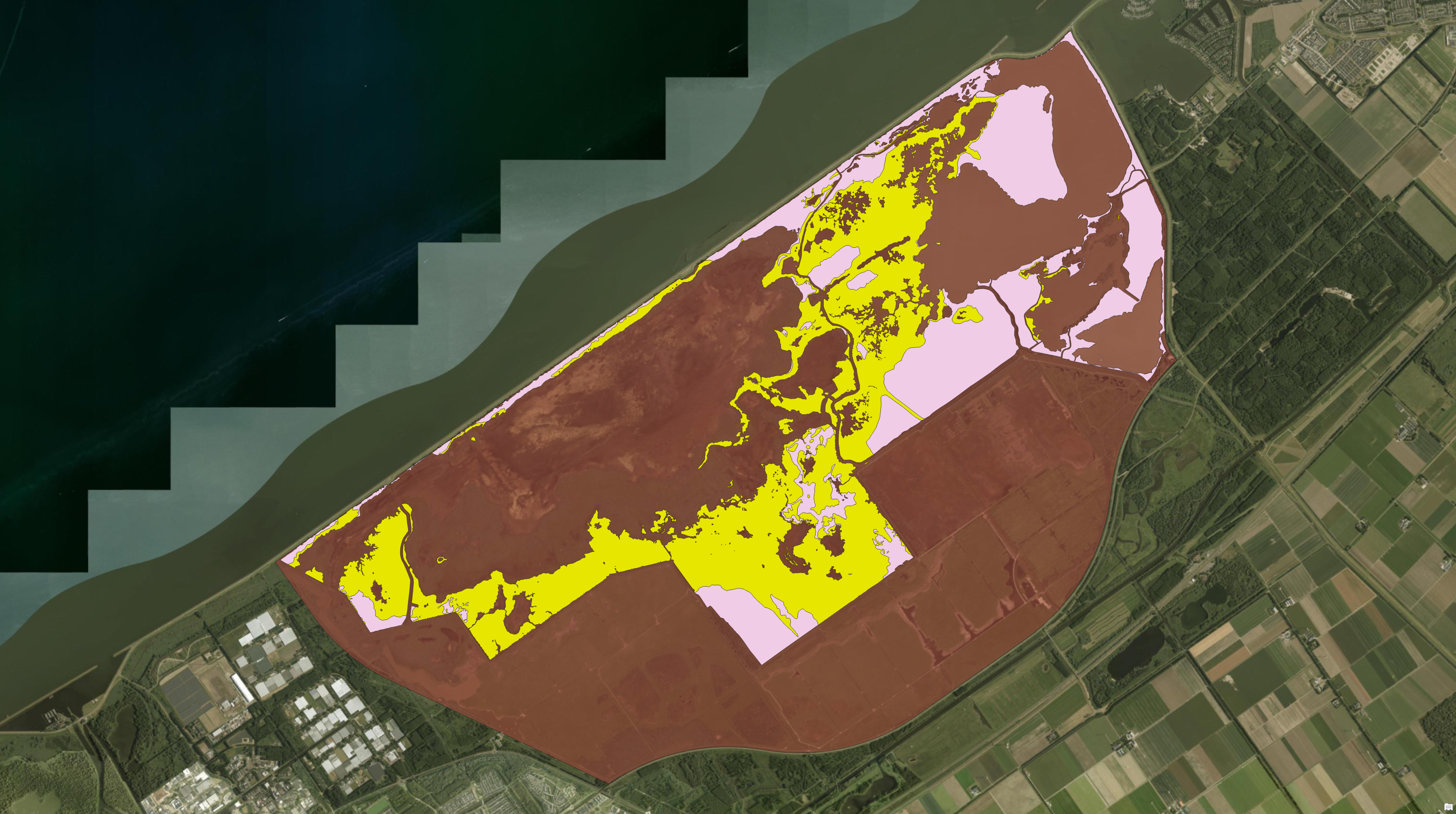 Oostvaardersplassen study area with zone classification