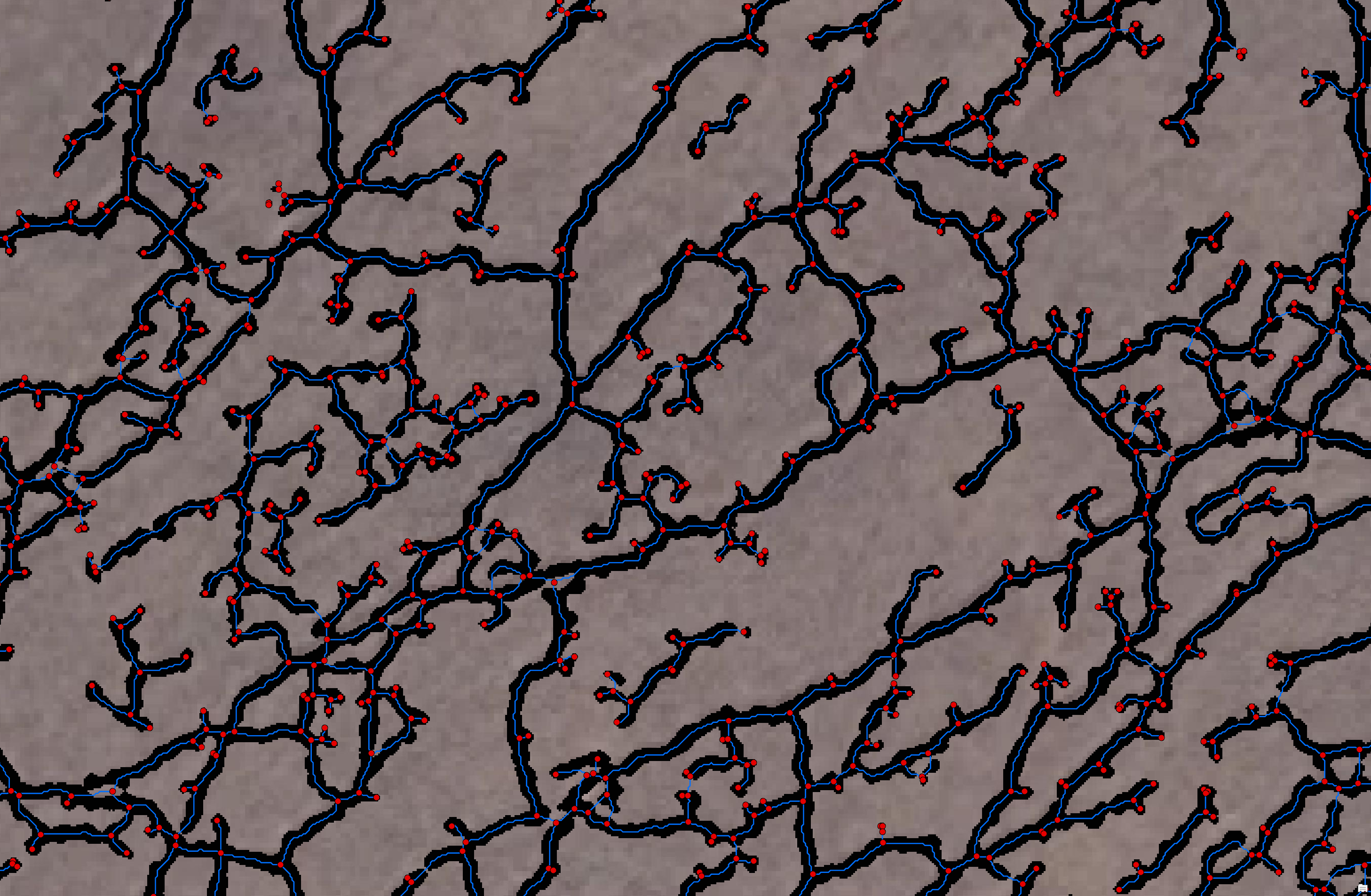 Simplified graph close-up